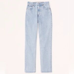 Abercrombie & Fitch 90s Slim Straight Ultra High Rise Light Jeans size 27/4XS